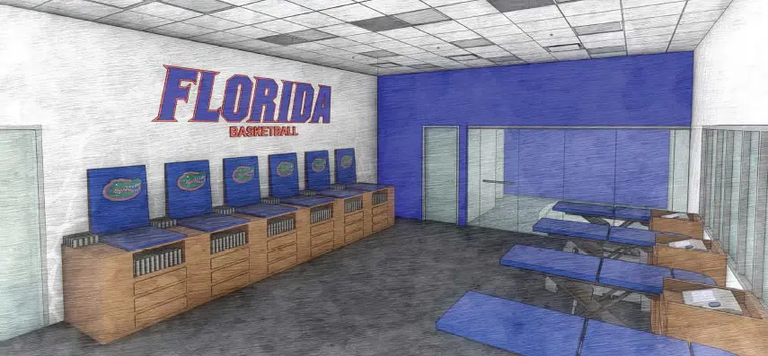 Rendering of Basketball training room