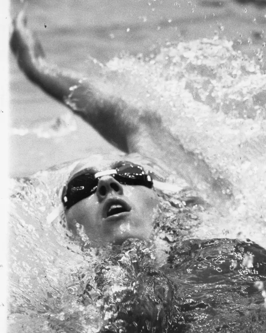 Theresa Andrews swimming